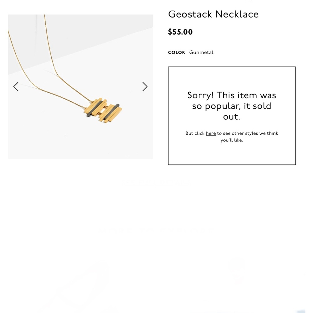 Geostack Necklace - Picture 2 of 3